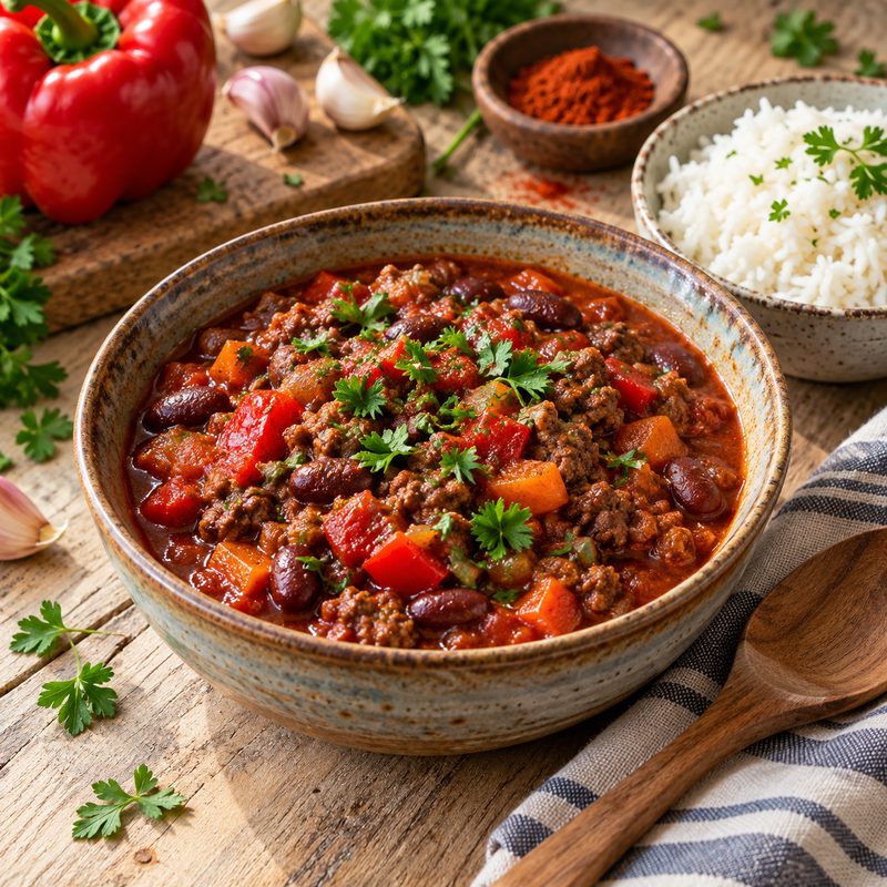 Chili de Carne com Feijão